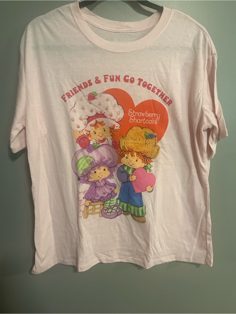 Strawberry Shortcake Women's Pink Graphic Tee - Friends & Fun